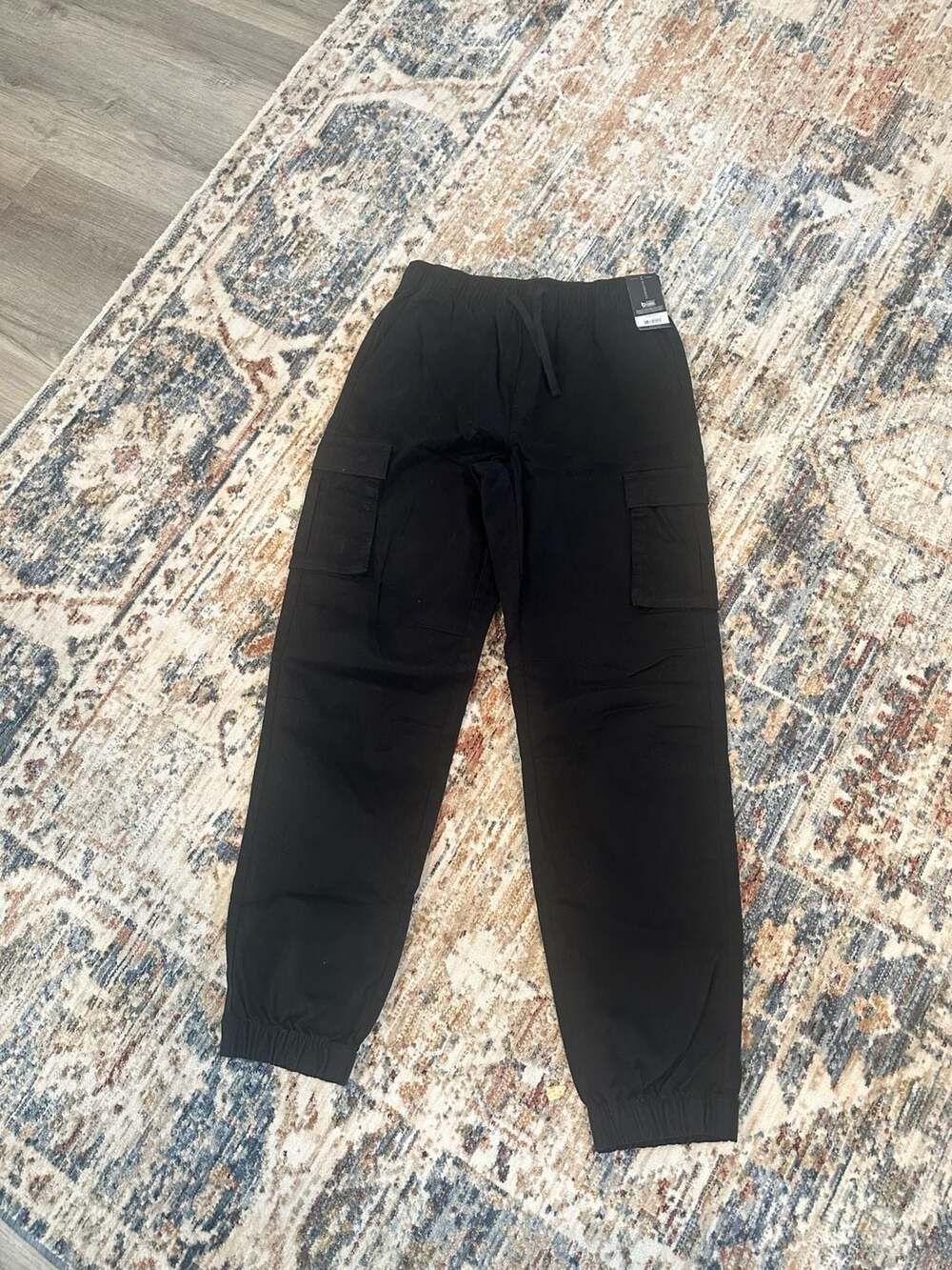 No Boundaries Women's Black Cargo Jogger Pants